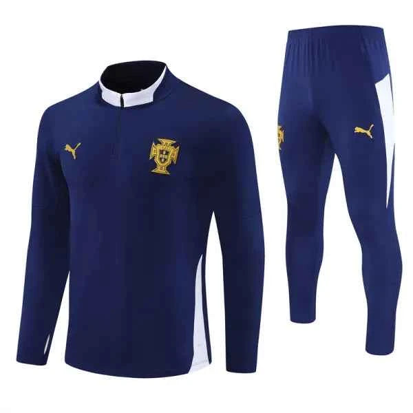 4aac4bc8dd759e86.jpg Portugal Training Tracksuit 25-26 Blue (Kids And Man ) - Image 1