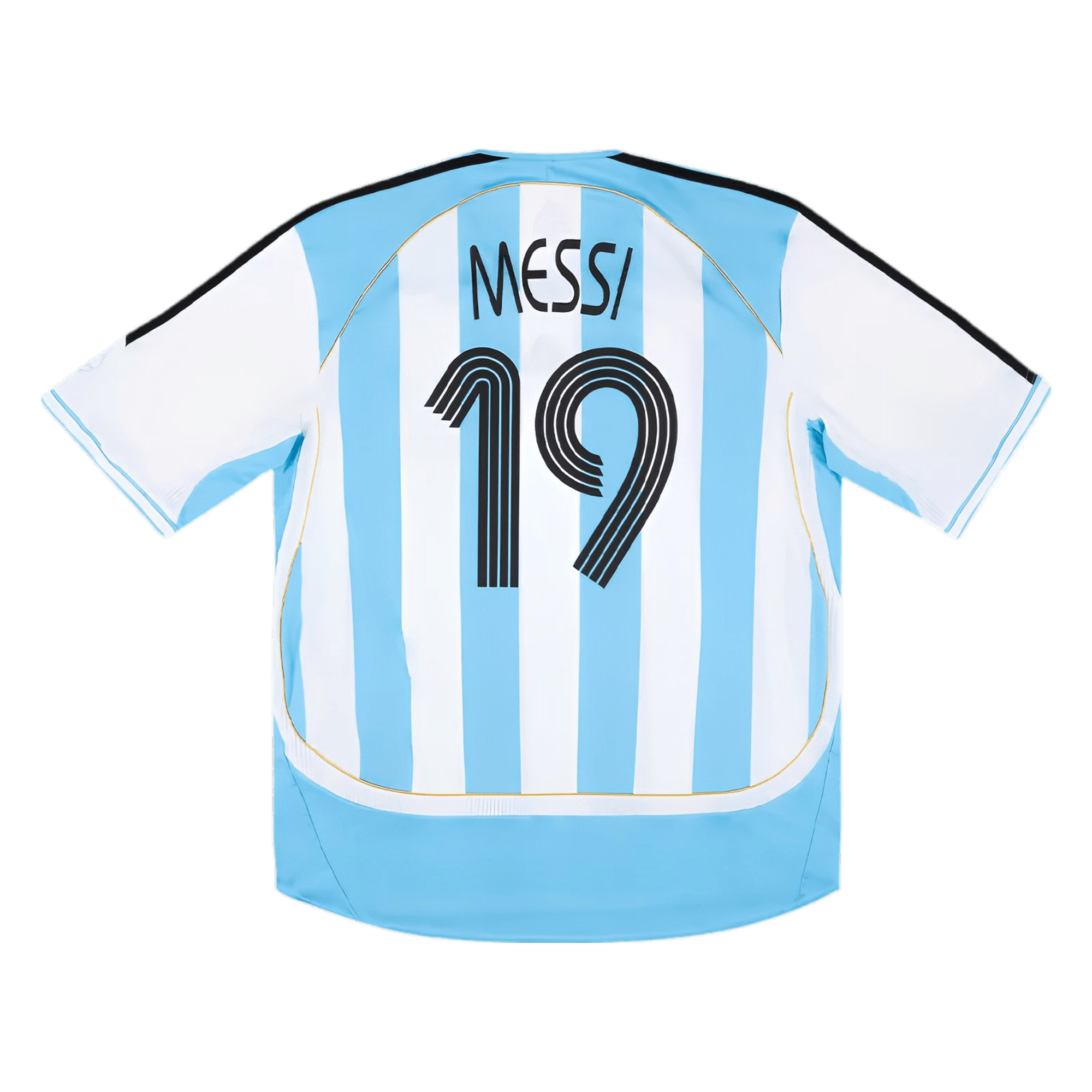 87dba950-5814-417b-a868-55a62be9af13.png Retro 2006 World Cup MESSI #19 Argentina Home Soccer Jersey - Image 1