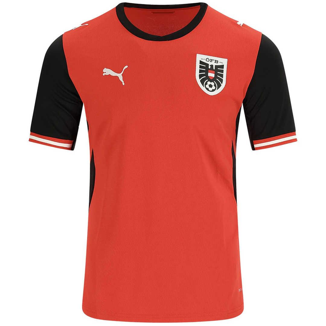 Austria-Home-Jersey-World-Cup-2026.jpg Austria Home World Cup 2026 Soccer Jersey – Fan version - Image 1