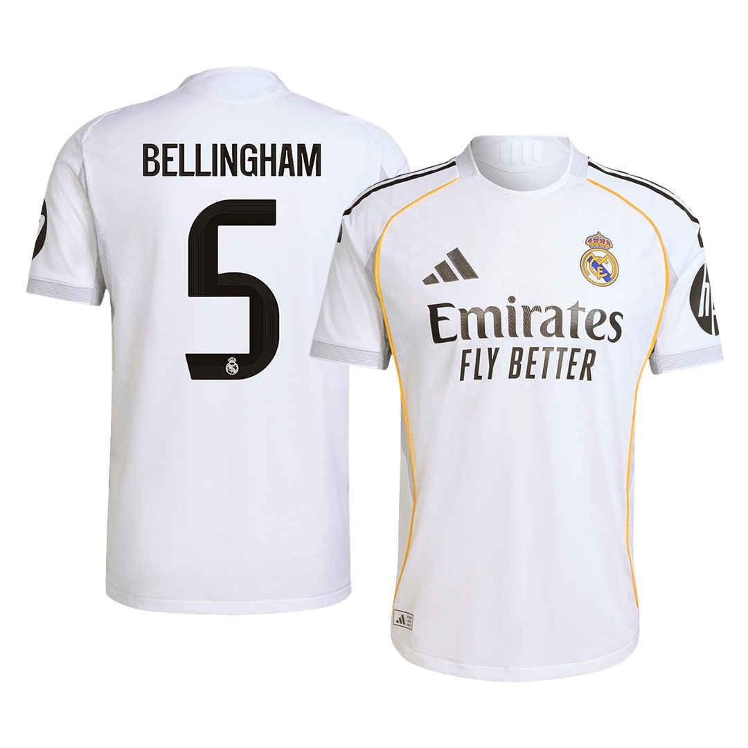 BELLINGHAM-5-Real-Madrid-Home-Match-Jersey-Player-Version-2025-26_ce0571d0-3d53-4905-91b9-8eaa063252e2.jpg Real Madrid BELLINGHAM #5 Home Soccer Jersey 2025/26 – PLAYER VERSION - Image 1