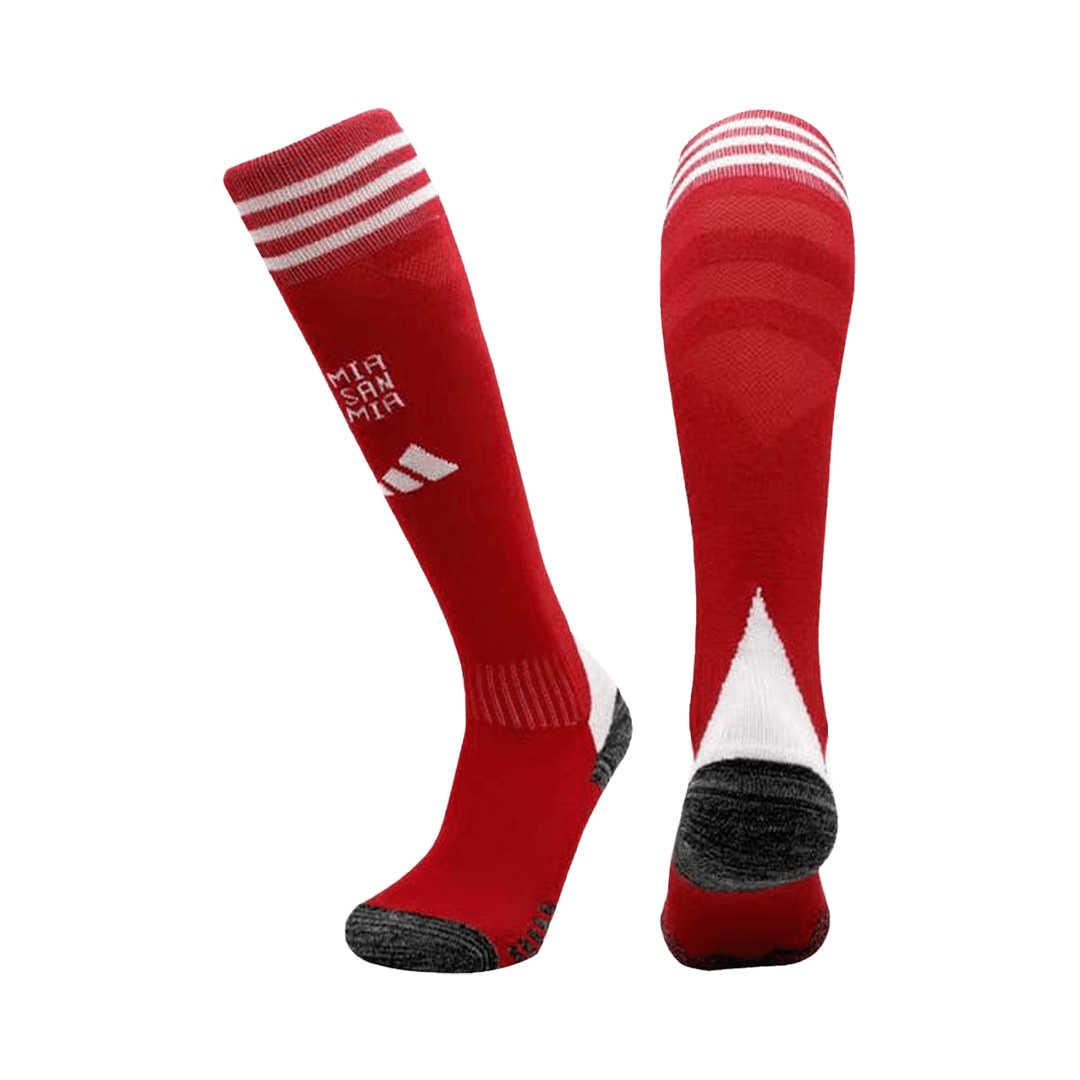 Bayern-Munich-Home-Soccer-Socks-Red-2025-26.jpg Bayern Munich Soccer Socks Home Red 2025/26 (kids) - Image 1