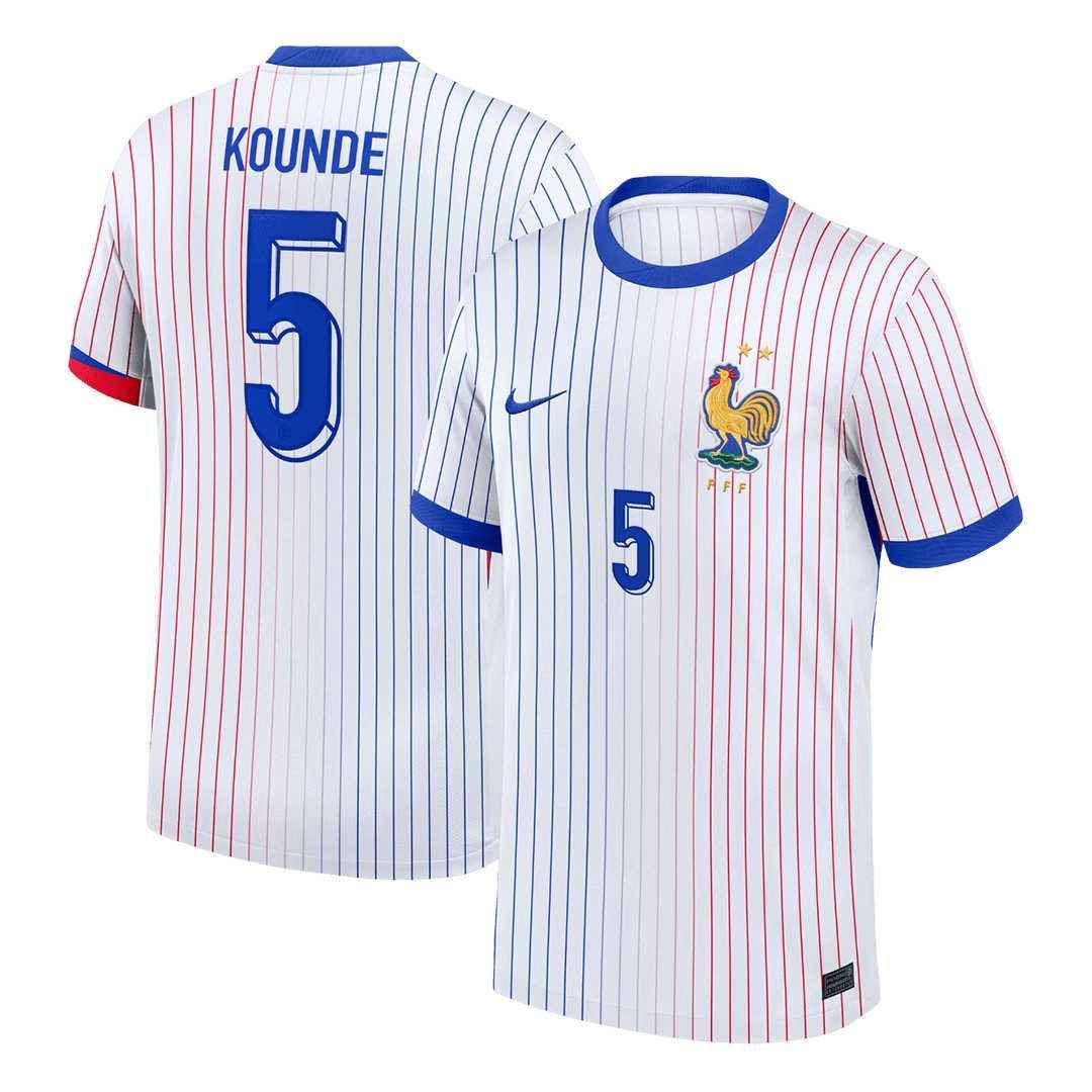 KOUNDE-5-France-Away-Jersey-2025-26_93.jpg France Soccer Jersey Away 2025 (KOUNDE #5) – Fan Version - Image 1