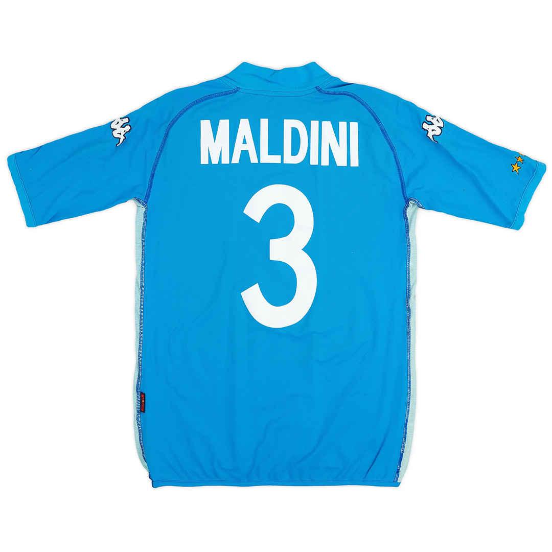 MALDINI-3-Retro-Italy-Home-Jersey-World-Cup-2002.jpg Italy Soccer Jersey Retro Home World Cup 2002 (MALDINI #3) - Image 1