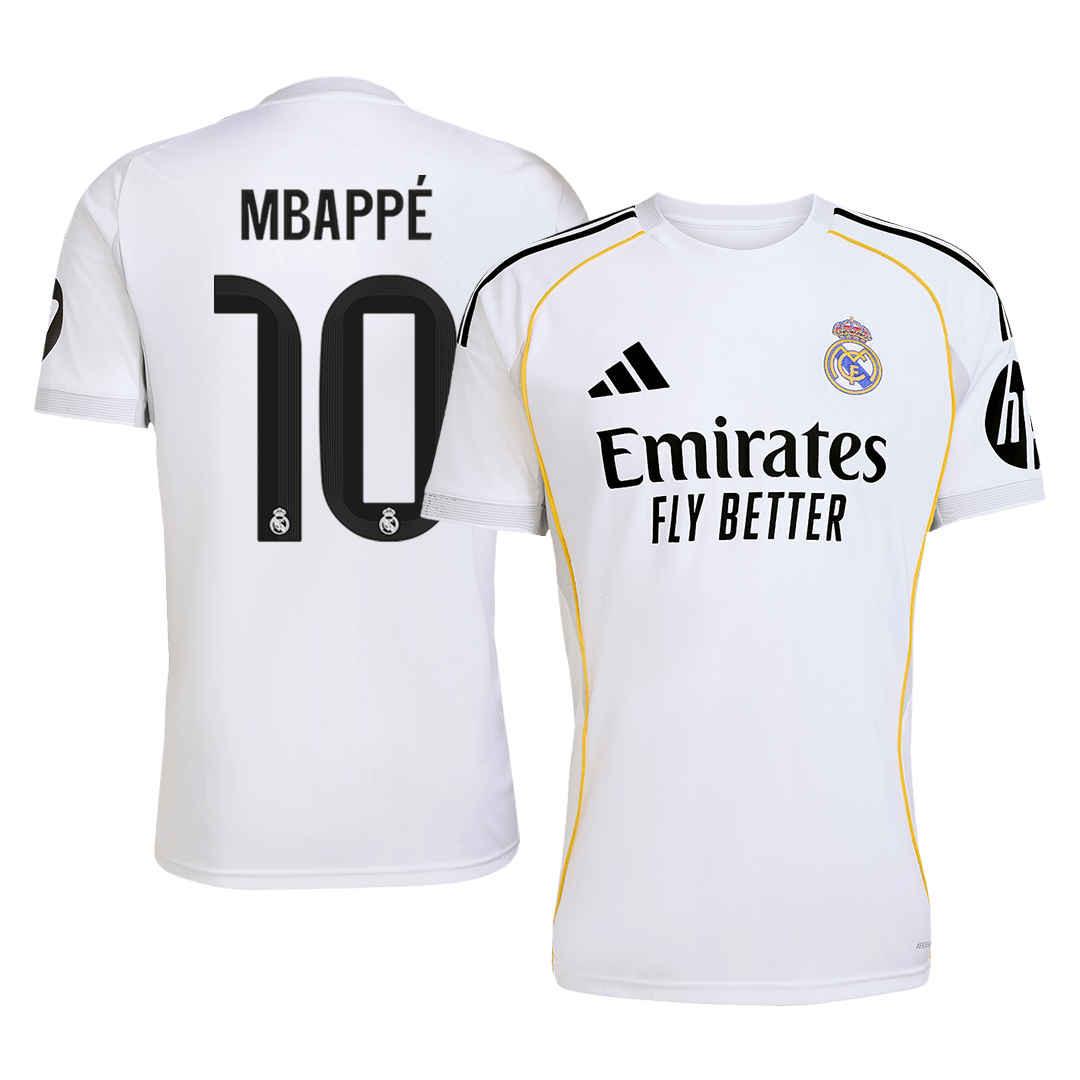 MBAPPE-10-Real-Madrid-Home-Jersey-2025-26.jpg REAL MADRID MBAPPÉ #10 HOME SOCCER JERSEY 2025/26 FAN VERSION - Image 1