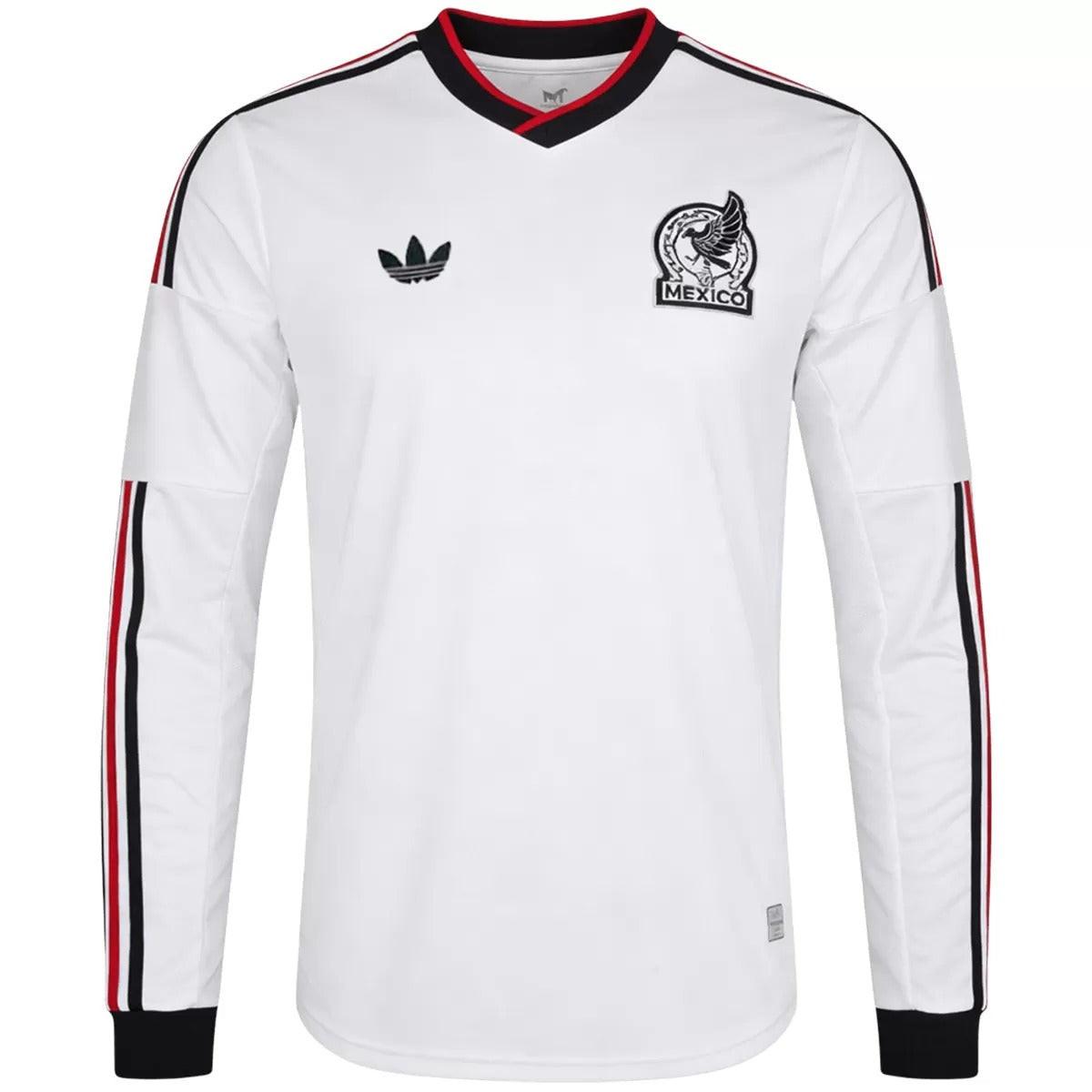 Mexico-Away-Long-Sleeve-Jersey-2026.jpg Mexico World Cup 2026 Away Football (Long Sleeve) Jersey – Fan Version - Image 1