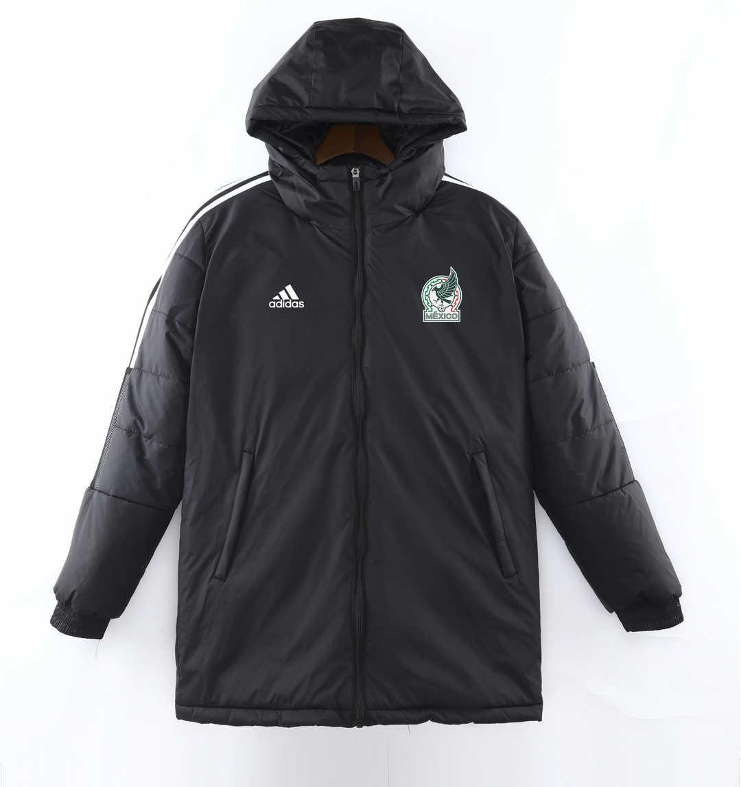 Mexico-Black-Cotton-Coat-1.jpg Mexico Black 1st Cotton Winter Soccer Jacket 2025/26 - Image 1