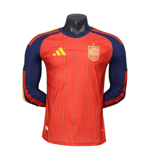 a1328f5fb25aac221004765a25304602-removebg-preview.png Spain Home Long Sleeves Jersey World Cup 2026 – Player Version - Image 1