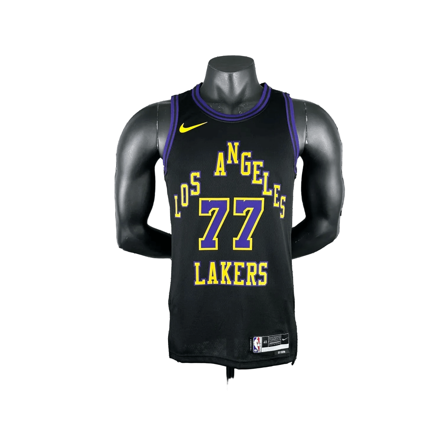 k.png Los Angeles Lakers City Black 77 DONCIC NBA 2026 Jerseys - Image 1